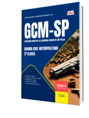 Apostila GCM-SP 2026 - Guarda Civil Metropolitano - 3ª Classe